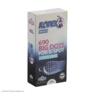کاندوم ناچ کدکس مدل BIG DOTS بسته 10 عددی 102859110