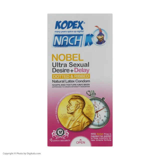 کاندوم کدکس مدل Nobel بسته 12 عددی 102859344