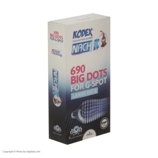 کاندوم ناچ کدکس مدل BIG DOTS بسته 10 عددی 102859109