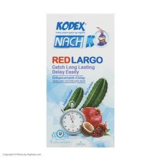 کاندوم کدکس مدل Red largo بسته 12 عددی 102859317