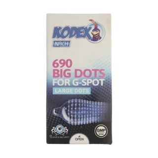 کاندوم ناچ کدکس مدل BIG DOTS بسته 10 عددی 102859108