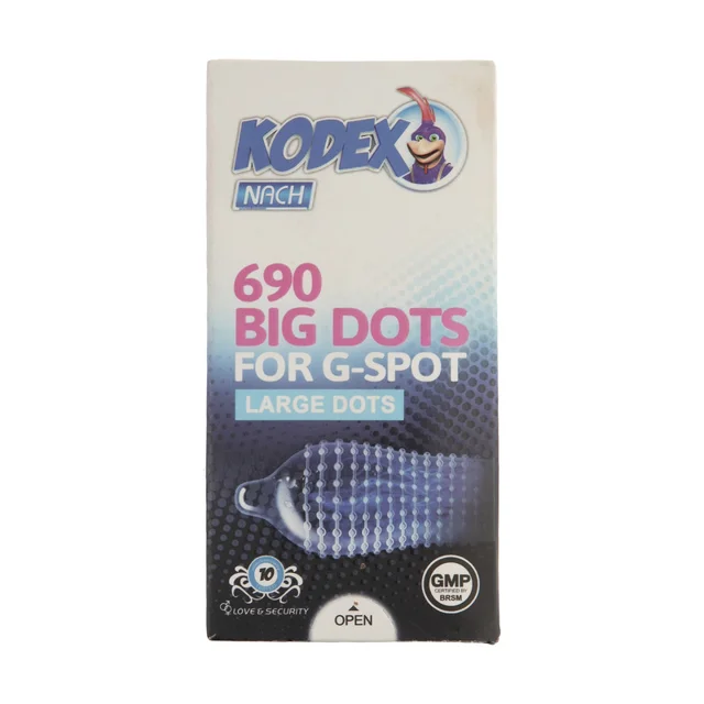 کاندوم ناچ کدکس مدل BIG DOTS بسته 10 عددی 102859108
