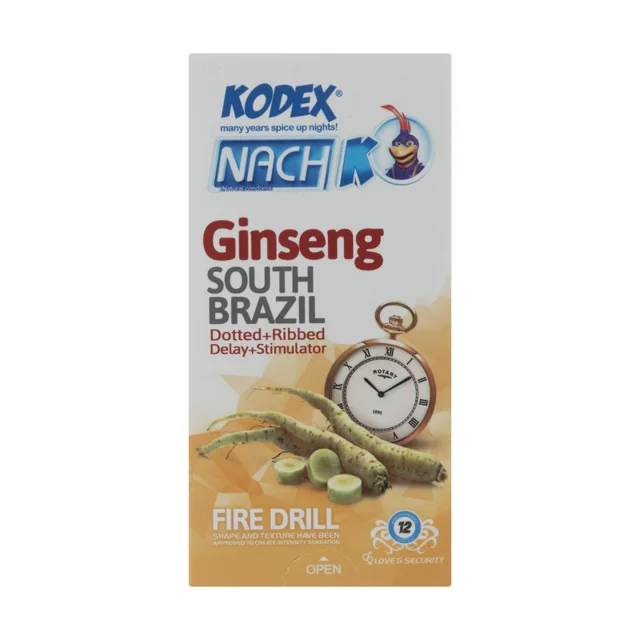 کاندوم تاخیری جینسینگ کدکس مدل Ginseng بسته 12 عددی 102859073