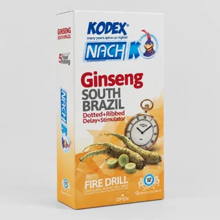 کاندوم تاخیری جینسینگ کدکس مدل Ginseng بسته 12 عددی 102859072
